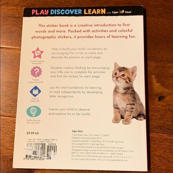 First Words Sticker Activity Book New - Picture 2 of 12